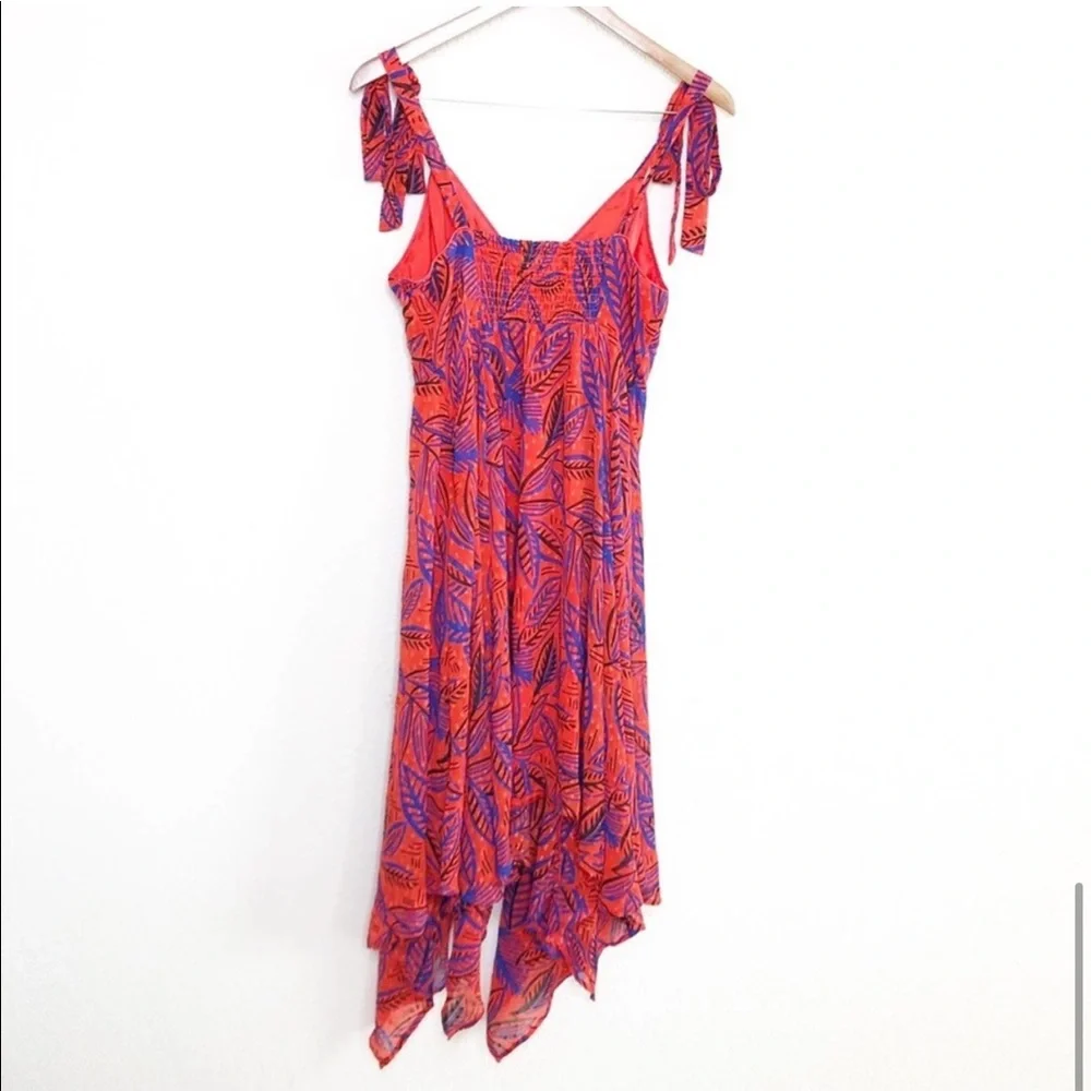 Alexis x Target orange blue tropical dress - Picture 6 of 11